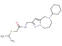N-[(5-cyclohexyl-5,6,7,8-tetrahydro-4H-pyrazolo[1,5-a][1,4]diazepin-2-yl)methyl]-2-(isopropylthio)acetamide