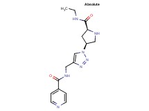N-[(1-{(3S,5S)-5-[(ethylamino)carbonyl]-3-pyrrolidinyl}-1H-1,2,3-triazol-4-yl)methyl]isonicotinamide hydrochloride