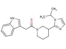 3-{2-[3-(1-isopropyl-1H-imidazol-2-yl)-1-piperidinyl]-2-oxoethyl}-1H-indole