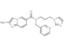 N-[3-(1H-imidazol-1-yl)propyl]-2-methyl-N-(pyridin-3-ylmethyl)imidazo[1,2-a]pyridine-6-carboxamide