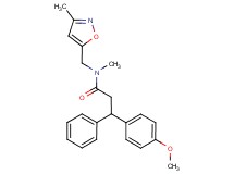 3-(4-methoxyphenyl)-N-methyl-N-[(3-methyl-5-isoxazolyl)methyl]-3-phenylpropanamide