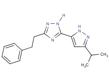 5-(3-isopropyl-1H-pyrazol-5-yl)-3-(2-phenylethyl)-1H-1,2,4-triazole