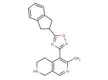 5-[5-(2,3-dihydro-1H-inden-2-yl)-1,2,4-oxadiazol-3-yl]-6-methyl-1,2,3,4-tetrahydro-2,7-naphthyridine hydrochloride