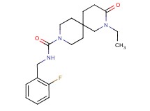 2-ethyl-N-(2-fluorobenzyl)-3-oxo-2,9-diazaspiro[5.5]undecane-9-carboxamide