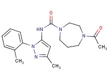 4-acetyl-N-[3-methyl-1-(2-methylphenyl)-1H-pyrazol-5-yl]-1,4-diazepane-1-carboxamide