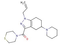 1-allyl-5-(1-piperidinyl)-3-(4-thiomorpholinylcarbonyl)-4,5,6,7-tetrahydro-1H-indazole
