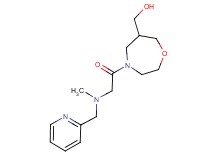 {4-[N-methyl-N-(pyridin-2-ylmethyl)glycyl]-1,4-oxazepan-6-yl}methanol
