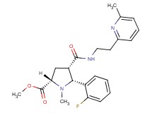 methyl (2S*,4S*,5R*)-5-(2-fluorophenyl)-1-methyl-4-({[2-(6-methyl-2-pyridinyl)ethyl]amino}carbonyl)-2-pyrrolidinecarboxylate