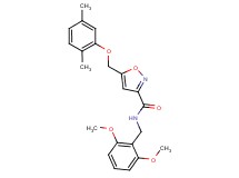 N-(2,6-dimethoxybenzyl)-5-[(2,5-dimethylphenoxy)methyl]-3-isoxazolecarboxamide