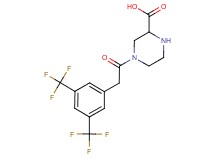 4-{[3,5-bis(trifluoromethyl)phenyl]acetyl}piperazine-2-carboxylic acid