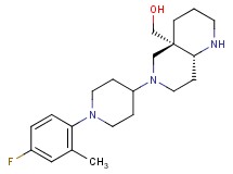 [(4aS*,8aR*)-6-[1-(4-fluoro-2-methylphenyl)-4-piperidinyl]octahydro-1,6-naphthyridin-4a(2H)-yl]methanol