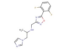 N-{[5-(2,6-difluorophenyl)-1,2,4-oxadiazol-3-yl]methyl}-1-(1H-imidazol-1-yl)propan-2-amine
