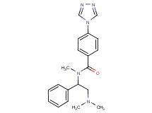 N-[2-(dimethylamino)-1-phenylethyl]-N-methyl-4-(4H-1,2,4-triazol-4-yl)benzamide