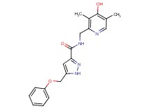 N-[(4-hydroxy-3,5-dimethylpyridin-2-yl)methyl]-5-(phenoxymethyl)-1H-pyrazole-3-carboxamide