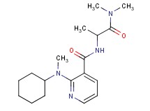 2-[cyclohexyl(methyl)amino]-N-[2-(dimethylamino)-1-methyl-2-oxoethyl]nicotinamide