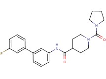 N-(3'-fluorobiphenyl-3-yl)-1-(pyrrolidin-1-ylcarbonyl)piperidine-4-carboxamide