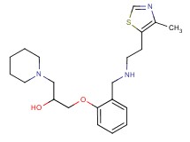 1-[2-({[2-(4-methyl-1,3-thiazol-5-yl)ethyl]amino}methyl)phenoxy]-3-(1-piperidinyl)-2-propanol