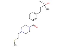 2-methyl-4-[3-({4-[2-(methylthio)ethyl]-1-piperazinyl}carbonyl)phenyl]-2-butanol