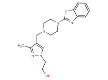2-(4-{[4-(1,3-benzothiazol-2-yl)-1-piperazinyl]methyl}-3-methyl-1H-pyrazol-1-yl)ethanol