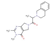 6-[2-(3,4-dihydro-2(1H)-isoquinolinyl)propanoyl]-2,3-dimethyl-3,5,6,7-tetrahydro-4H-pyrrolo[3,4-d]pyrimidin-4-one