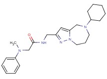 N~1~-[(5-cyclohexyl-5,6,7,8-tetrahydro-4H-pyrazolo[1,5-a][1,4]diazepin-2-yl)methyl]-N~2~-methyl-N~2~-phenylglycinamide