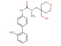 N-{[4-(hydroxymethyl)tetrahydro-2H-pyran-4-yl]methyl}-N-methyl-N'-(2'-methylbiphenyl-4-yl)urea