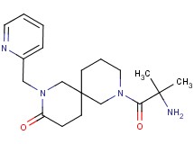 8-(2-methylalanyl)-2-(2-pyridinylmethyl)-2,8-diazaspiro[5.5]undecan-3-one