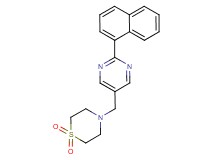4-{[2-(1-naphthyl)pyrimidin-5-yl]methyl}thiomorpholine 1,1-dioxide