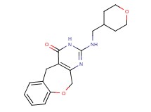 2-[(tetrahydro-2H-pyran-4-ylmethyl)amino]-5,11-dihydro[1]benzoxepino[3,4-d]pyrimidin-4(3H)-one