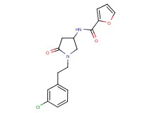 N-{1-[2-(3-chlorophenyl)ethyl]-5-oxo-3-pyrrolidinyl}-2-furamide