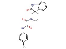 N-(4-methylphenyl)-2-oxo-2-(2-oxo-1,2-dihydro-1'H-spiro[indole-3,3'-piperidin]-1'-yl)acetamide