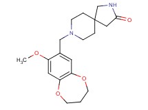 8-[(8-methoxy-3,4-dihydro-2H-1,5-benzodioxepin-7-yl)methyl]-2,8-diazaspiro[4.5]decan-3-one