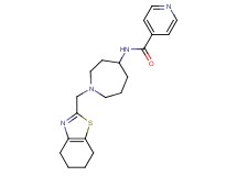 N-[1-(4,5,6,7-tetrahydro-1,3-benzothiazol-2-ylmethyl)-4-azepanyl]isonicotinamide