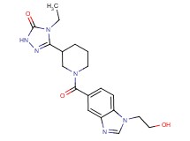 4-ethyl-5-(1-{[1-(2-hydroxyethyl)-1H-benzimidazol-5-yl]carbonyl}piperidin-3-yl)-2,4-dihydro-3H-1,2,4-triazol-3-one