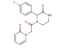 3-(4-fluorophenyl)-4-[(2-oxopyridin-1(2H)-yl)acetyl]piperazin-2-one