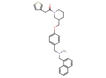 N-methyl-1-(1-naphthyl)-N-(4-{[1-(3-thienylacetyl)-3-piperidinyl]methoxy}benzyl)methanamine