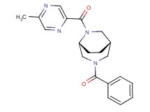 (1S*,5R*)-3-benzoyl-6-[(5-methyl-2-pyrazinyl)carbonyl]-3,6-diazabicyclo[3.2.2]nonane