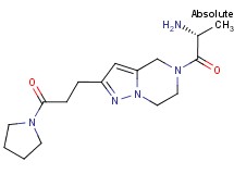 {(1R)-1-methyl-2-oxo-2-[2-[3-oxo-3-(1-pyrrolidinyl)propyl]-6,7-dihydropyrazolo[1,5-a]pyrazin-5(4H)-yl]ethyl}amine hydrochloride