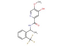 4-hydroxy-5-methoxy-N-{1-[2-(trifluoromethyl)phenyl]ethyl}-2-pyridinecarboxamide