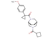 (1S*,5R*)-3-(cyclobutylcarbonyl)-6-{[1-(4-methoxyphenyl)cyclopropyl]carbonyl}-3,6-diazabicyclo[3.2.2]nonane
