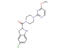 5-chloro-2-{[4-(4-methoxypyrimidin-2-yl)piperazin-1-yl]carbonyl}indoline