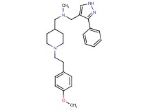 ({1-[2-(4-methoxyphenyl)ethyl]-4-piperidinyl}methyl)methyl[(3-phenyl-1H-pyrazol-4-yl)methyl]amine