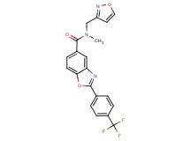N-(isoxazol-3-ylmethyl)-N-methyl-2-[4-(trifluoromethyl)phenyl]-1,3-benzoxazole-5-carboxamide