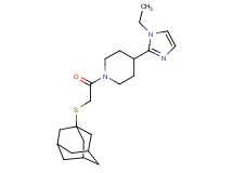 1-[(1-adamantylthio)acetyl]-4-(1-ethyl-1H-imidazol-2-yl)piperidine