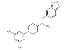 4-{4-[(2,1,3-benzothiadiazol-5-ylmethyl)(methyl)amino]piperidin-1-yl}-6-methylpyrimidin-2-amine