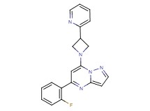 5-(2-fluorophenyl)-7-[3-(2-pyridinyl)-1-azetidinyl]pyrazolo[1,5-a]pyrimidine