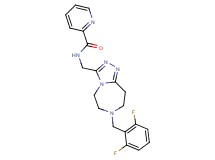N-{[7-(2,6-difluorobenzyl)-6,7,8,9-tetrahydro-5H-[1,2,4]triazolo[4,3-d][1,4]diazepin-3-yl]methyl}-2-pyridinecarboxamide