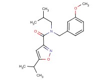 N-isobutyl-5-isopropyl-N-(3-methoxybenzyl)isoxazole-3-carboxamide