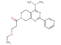 7-(3-ethoxypropanoyl)-N,N-dimethyl-2-pyridin-3-yl-5,6,7,8-tetrahydropyrido[3,4-d]pyrimidin-4-amine