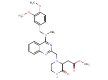 methyl [1-({4-[(3,4-dimethoxybenzyl)(methyl)amino]-2-quinazolinyl}methyl)-3-oxo-2-piperazinyl]acetate